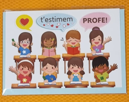 Targeta "T´estimem profe"